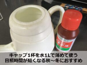 活力液「メネデール」の使い方